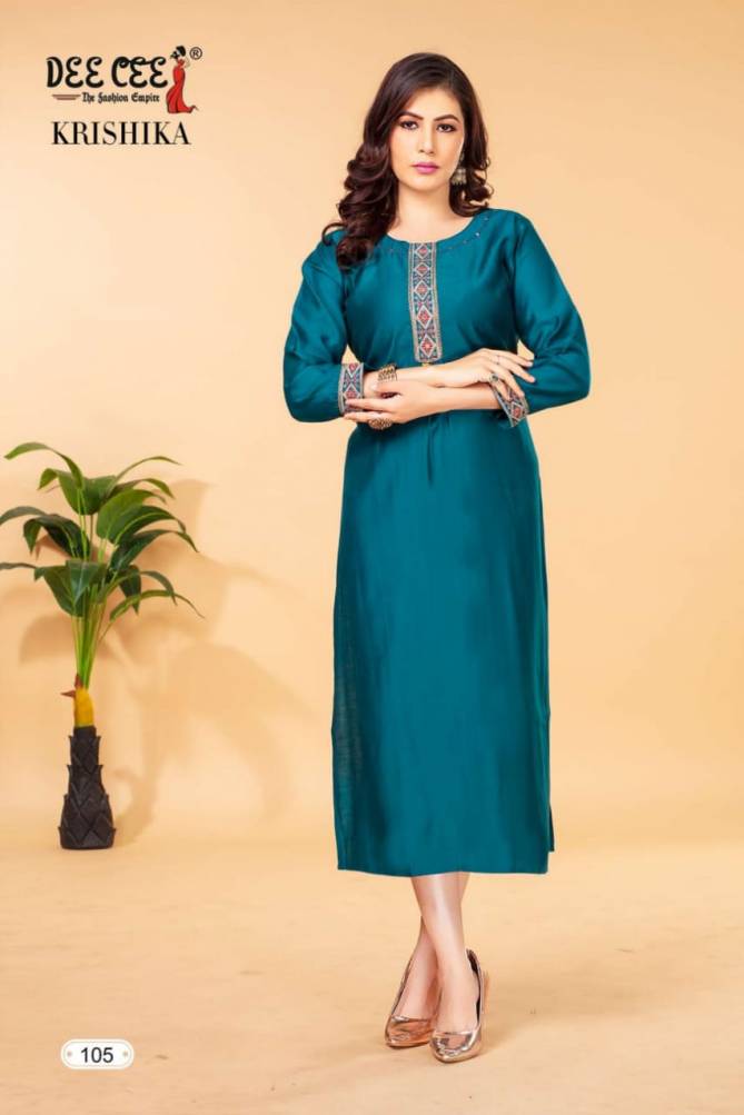 Krishika By Dee Cee Embroidery Kurtis Wholesale Clothing Suppliers In India
